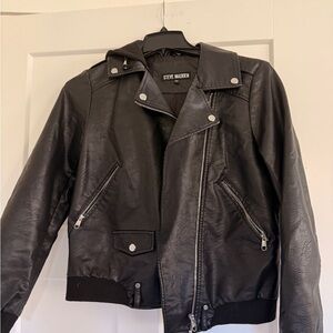 Steve Madden Black Leather Moto Jacket